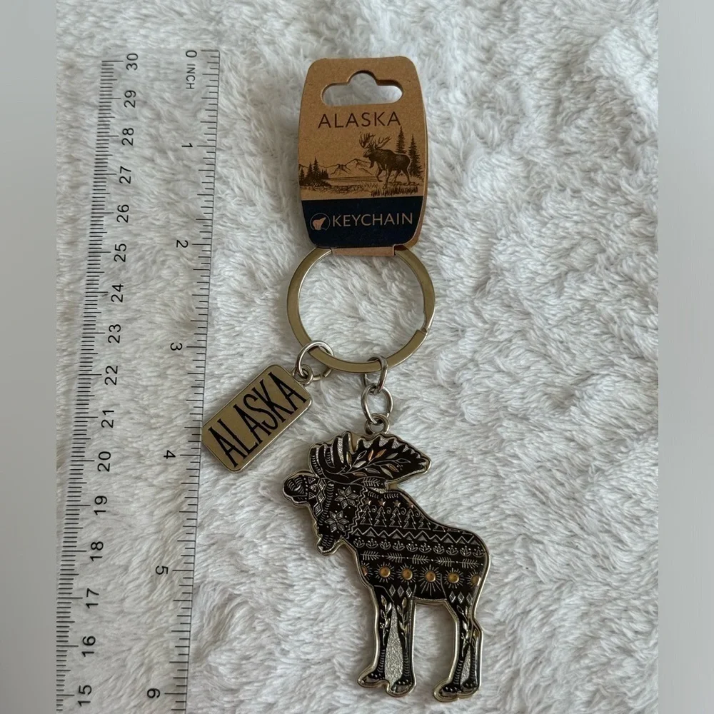 Alaskan Moose Keychain NWT